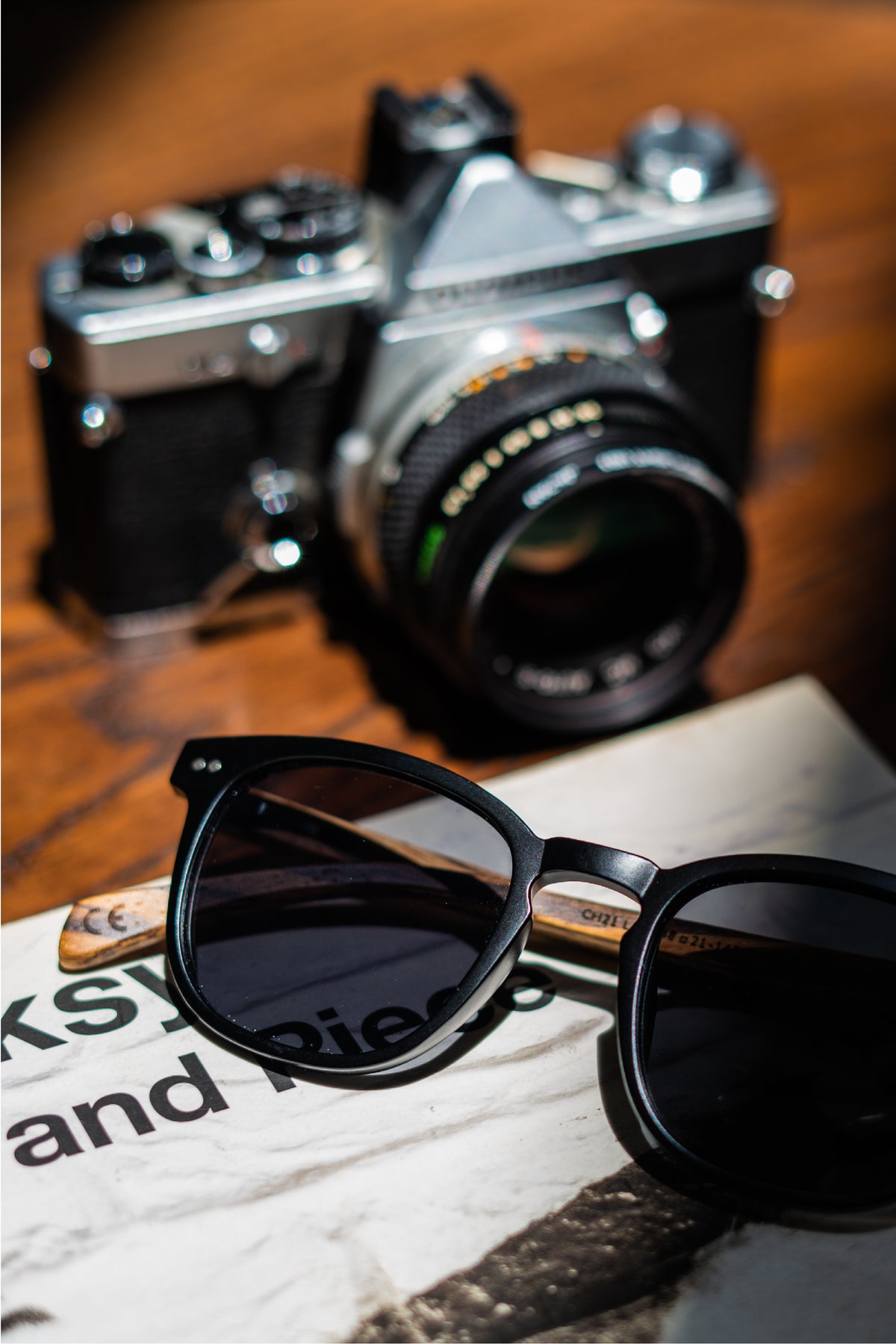 Black Wooden Sunglasses - INTI