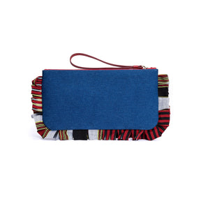 Medi - Denim Clutch Bag