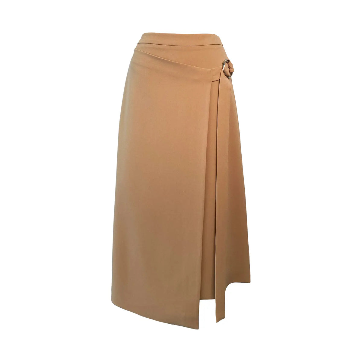 Gina Faux Wrap Crepe Skirt