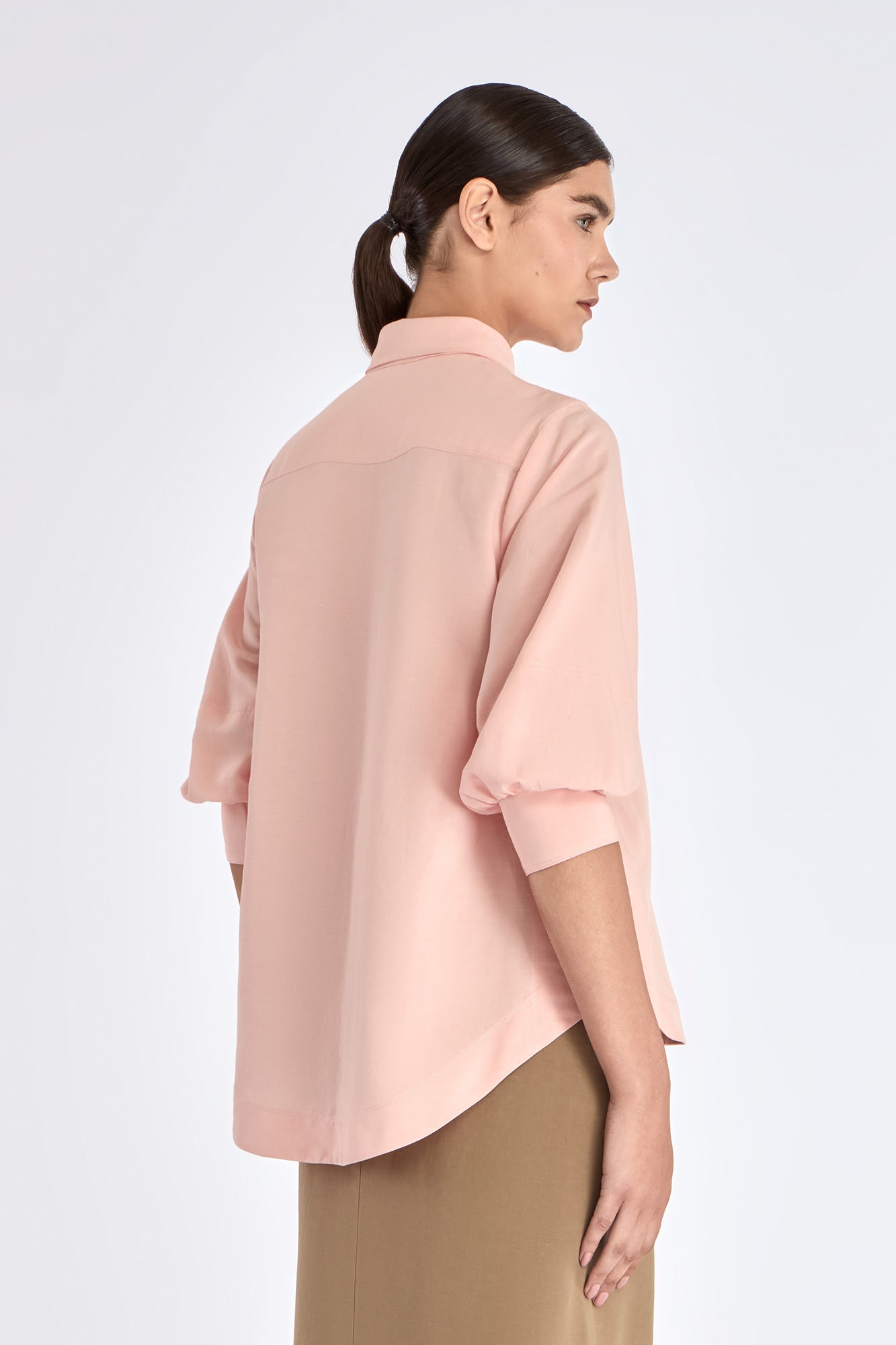 Tatiana Puff Sleeve Blouse | Rose