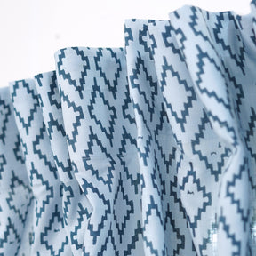Hand Block Design Viscose Colored Linen Curtain - Drishtikon