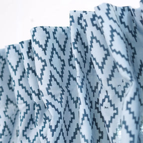 Hand Block Design Viscose Colored Linen Curtain - Drishtikon