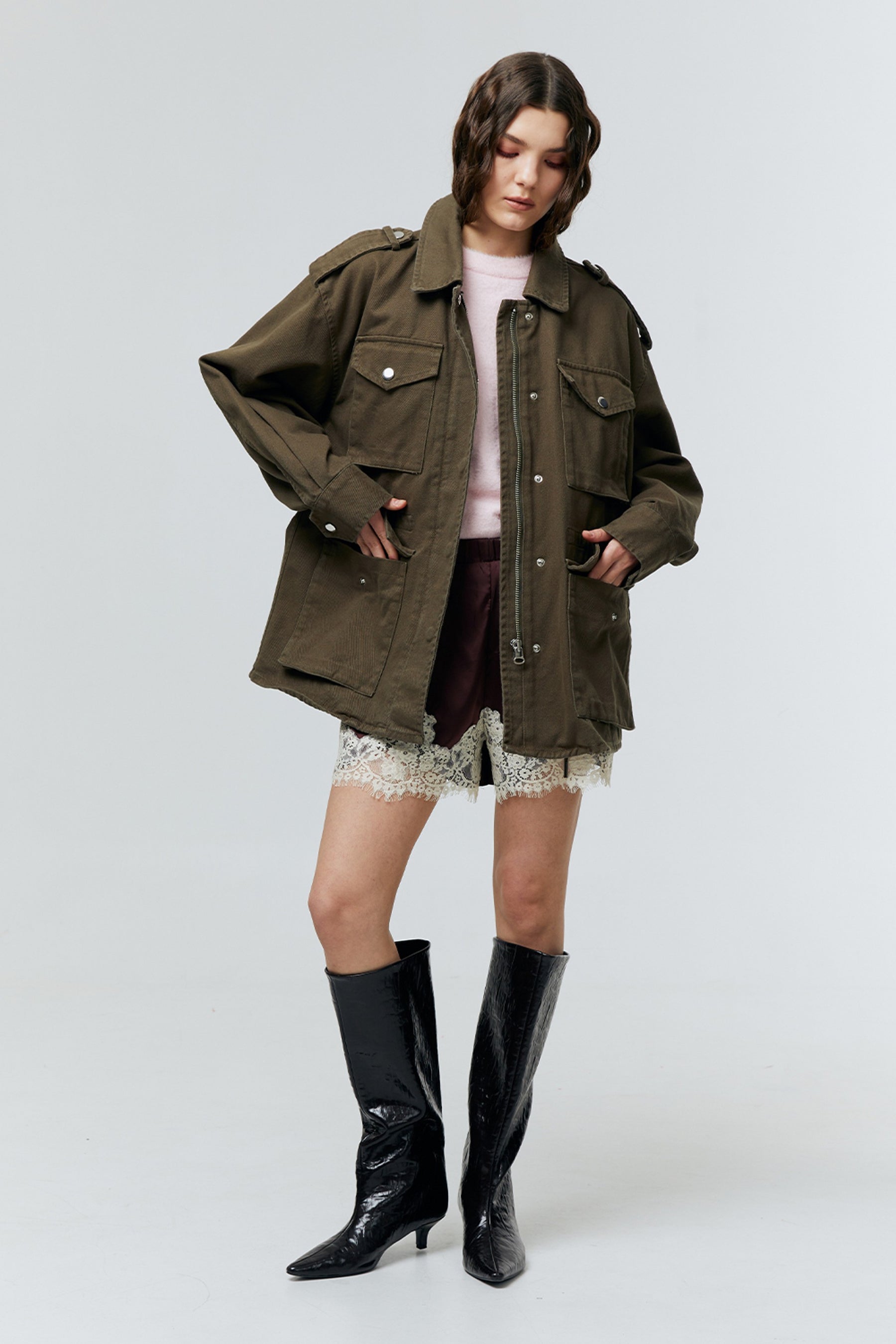 LEONNA UTILITY POCKET JACKET
