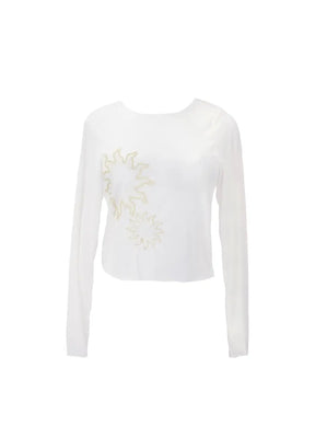CRYSTAL SHORE CARLOTA MESH SWEATER 9536