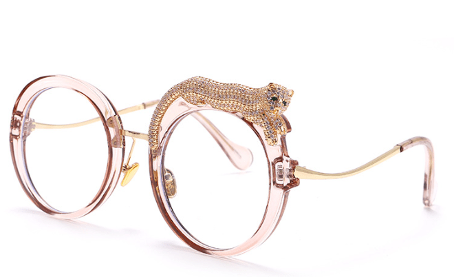 Leopard Round Frame Sunglasses