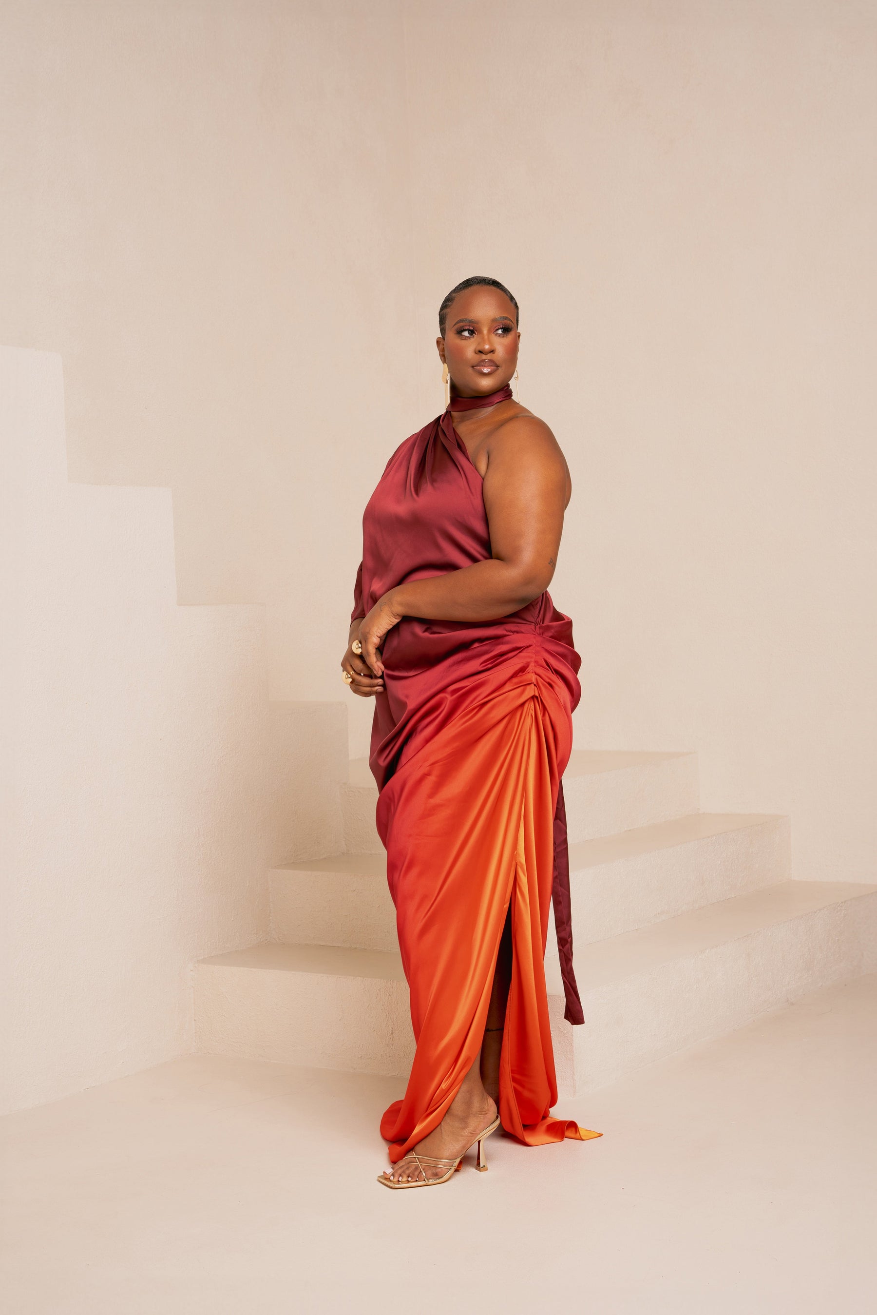 DAWN DRAPE MAXI DRESS