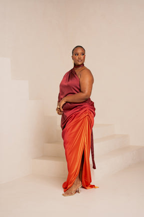 DAWN DRAPE MAXI DRESS