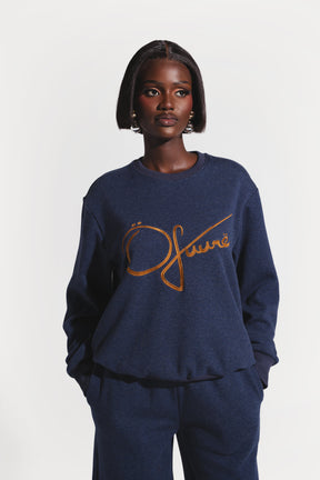 OFUURE Plush fleece SET in DENIM BLUE