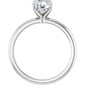 1 CT Lab-Grown Round Diamond Solitaire Ring in 14K Gold