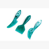 Resin Cheese Knife, Green (Set of 3)- 6 Inches