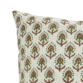 Decorative Hand Block Print Viscose Linen Pillow Cover- Gurukul