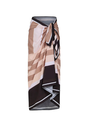 Ancestral Lines Stripped Cotton Loretta Pareo Sarong