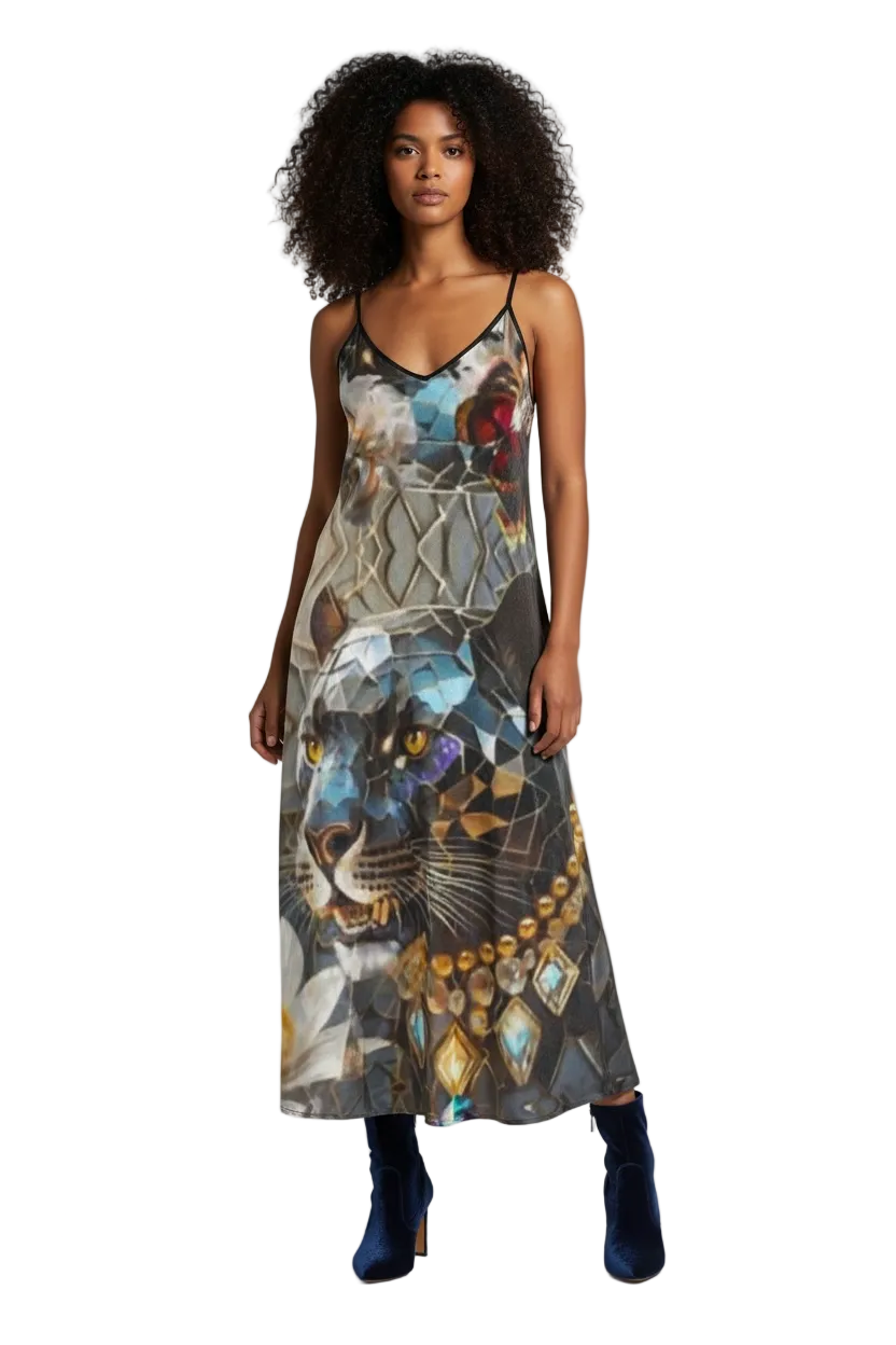 Dusk's Crystal Panther Guardian Dress