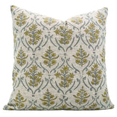 Natural Hand Block Printed Viscose Linen Pillow Cover - Vishal Pushp