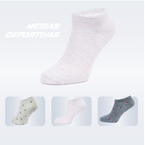 PACK DE 3 MEDIA ZAPATILLA