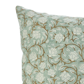 Handmade Block Print Pure Linen Pillow Cover- Amritvela