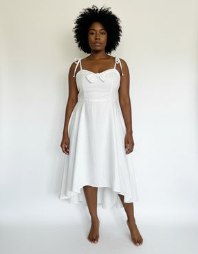 Luxe Linen Metallic Top & Skirt Set