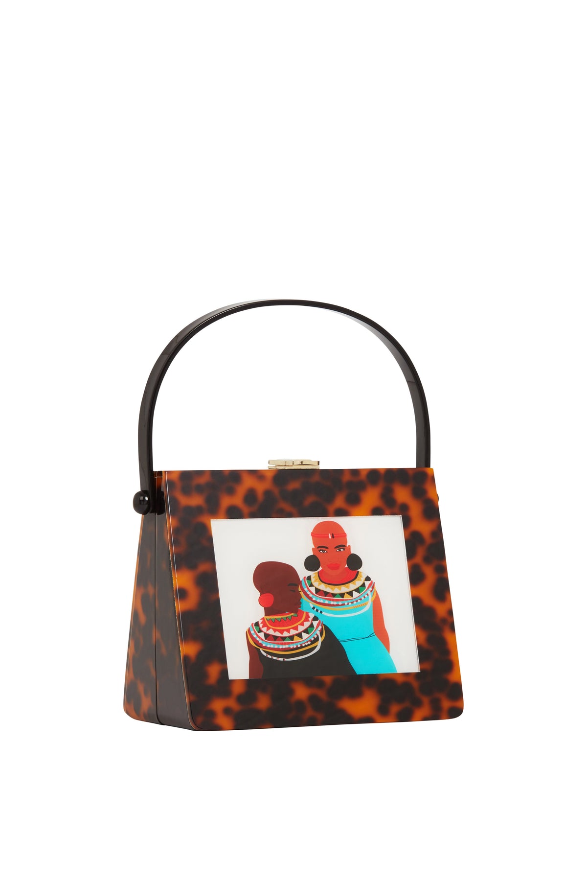 Naserian Acrylic Top Handle Bag