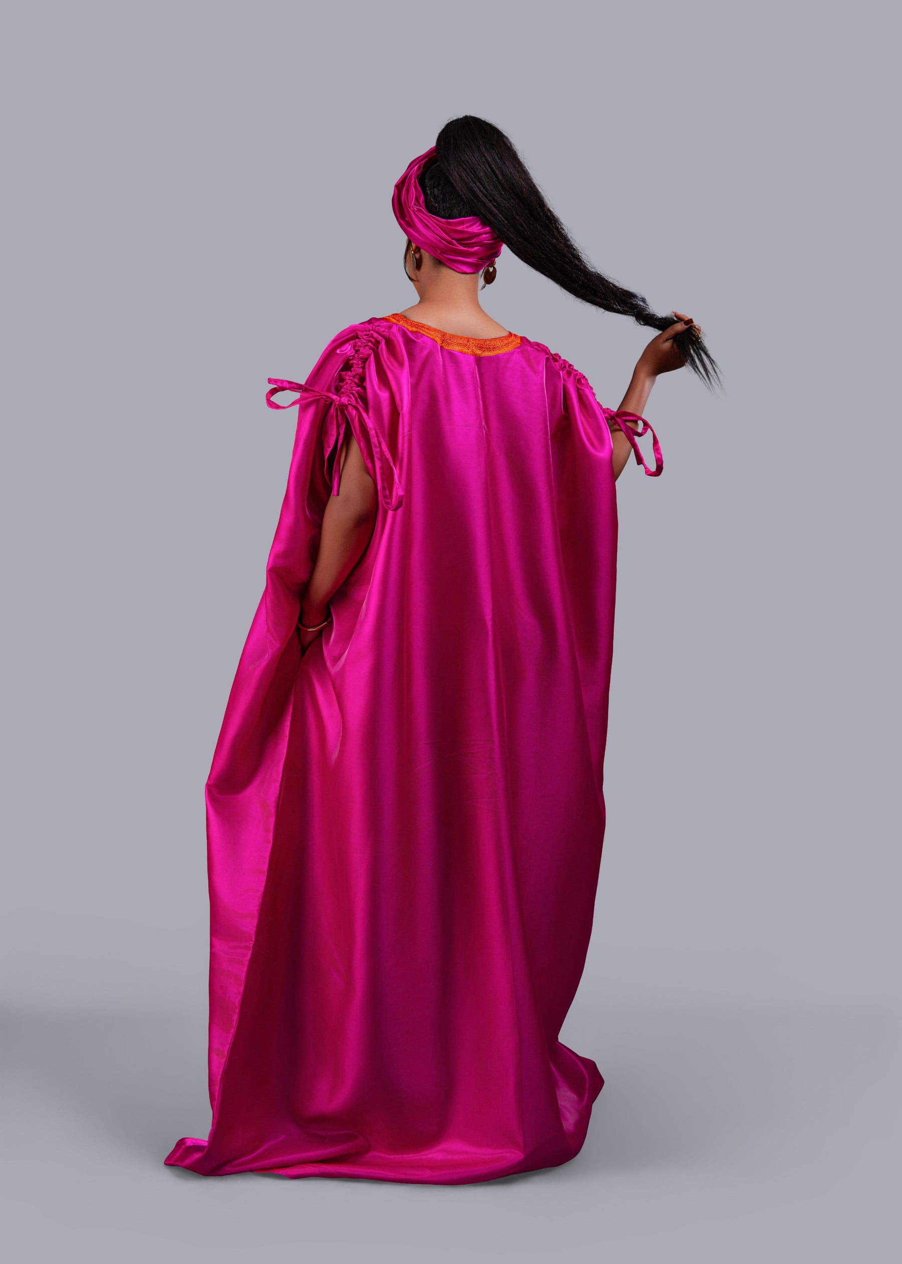 Picanto Pink Agbada Luxury kaftan Boubou dress