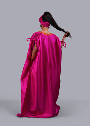 Picanto Pink Agbada Luxury kaftan Boubou dress
