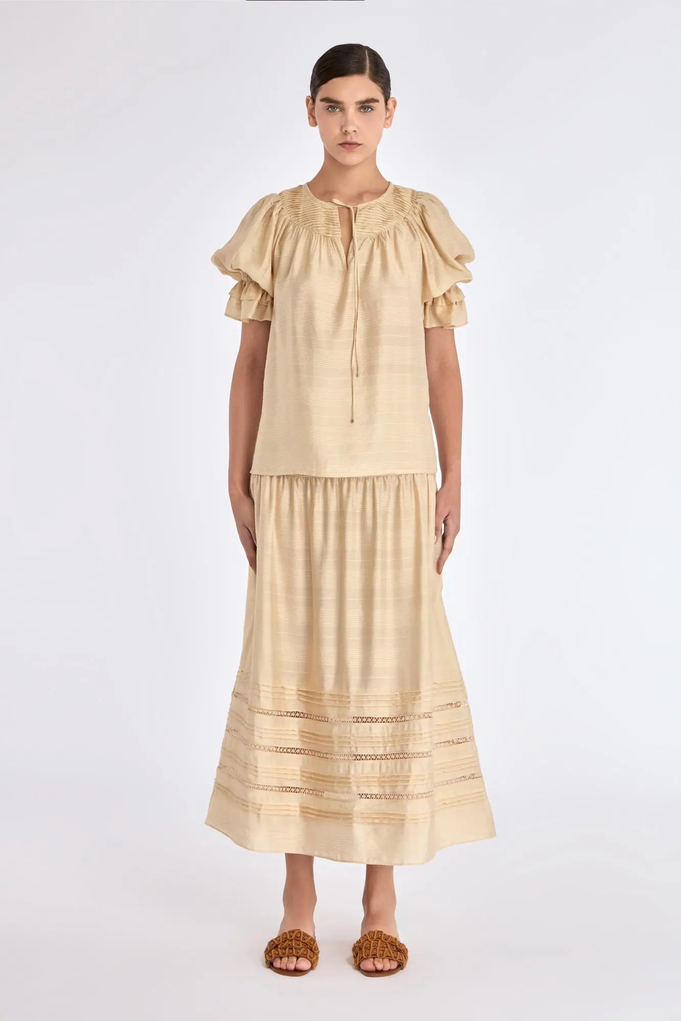 Lauren Split Neck Blouse