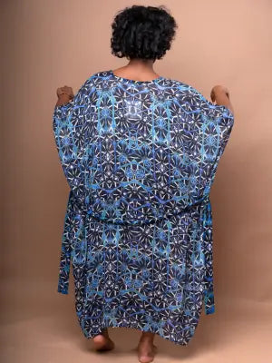 Akila Kimono Wrap Dress - Octavia Cobalt Blue