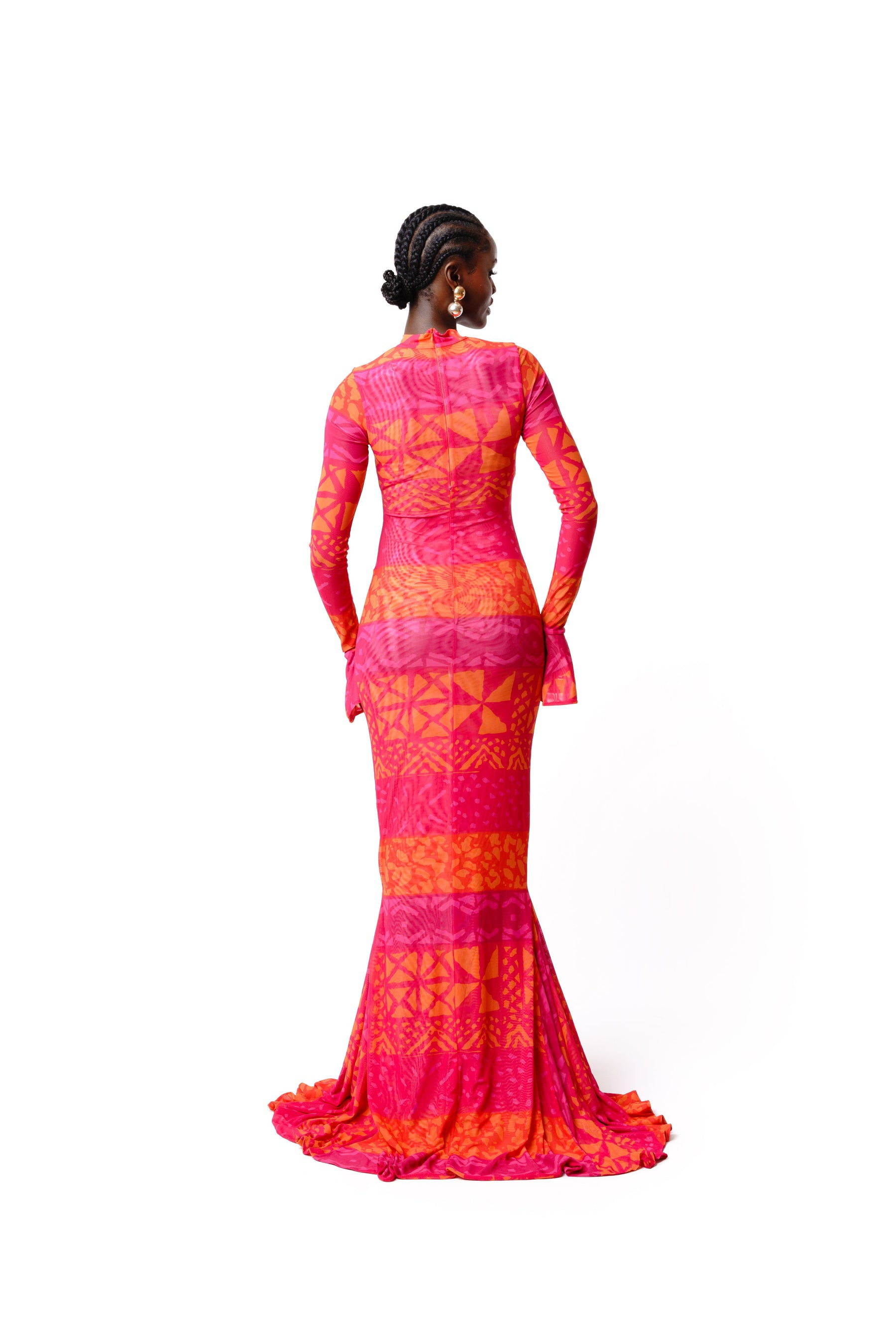 ANU PINK MERMAID MAXI DRESS
