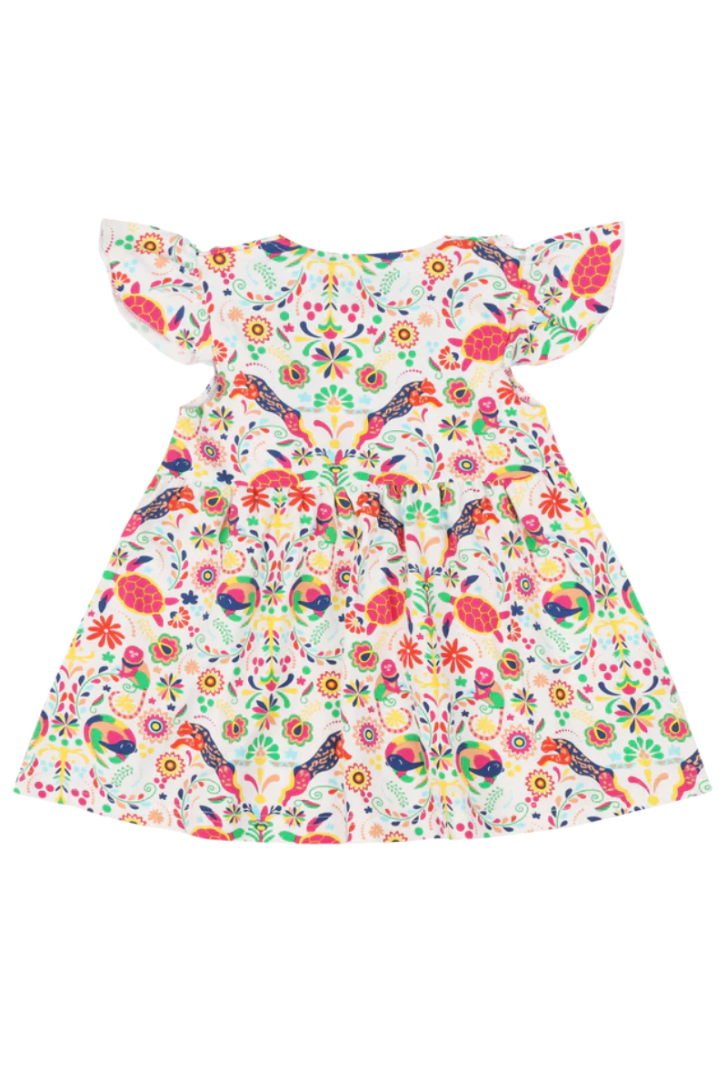 Mixed Up Clothing Girls Vestito Dress - Animal Arabesque