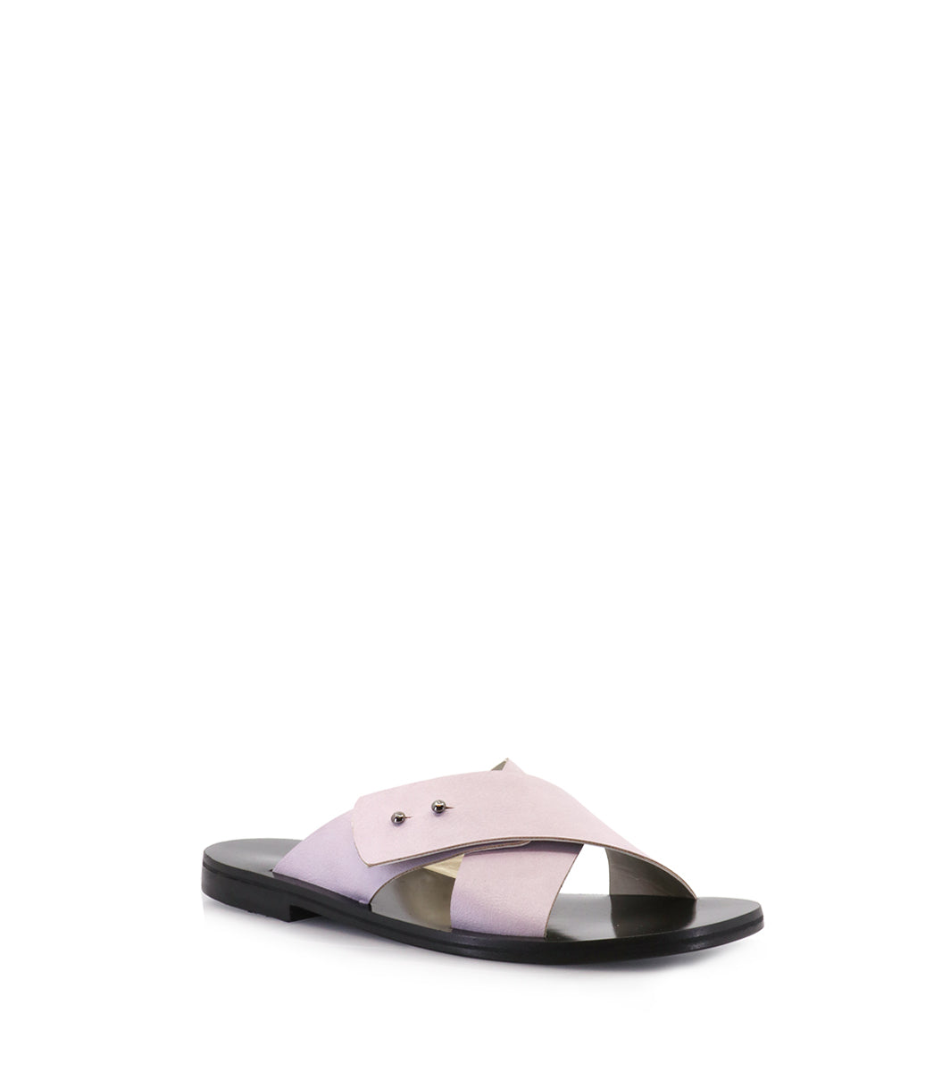 Chic Violet Crossover Flats Blondie