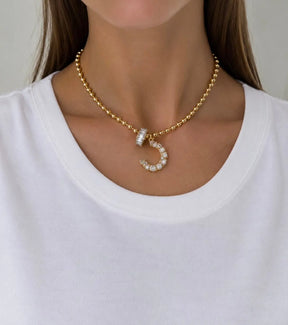 Gold Horseshoe Necklace