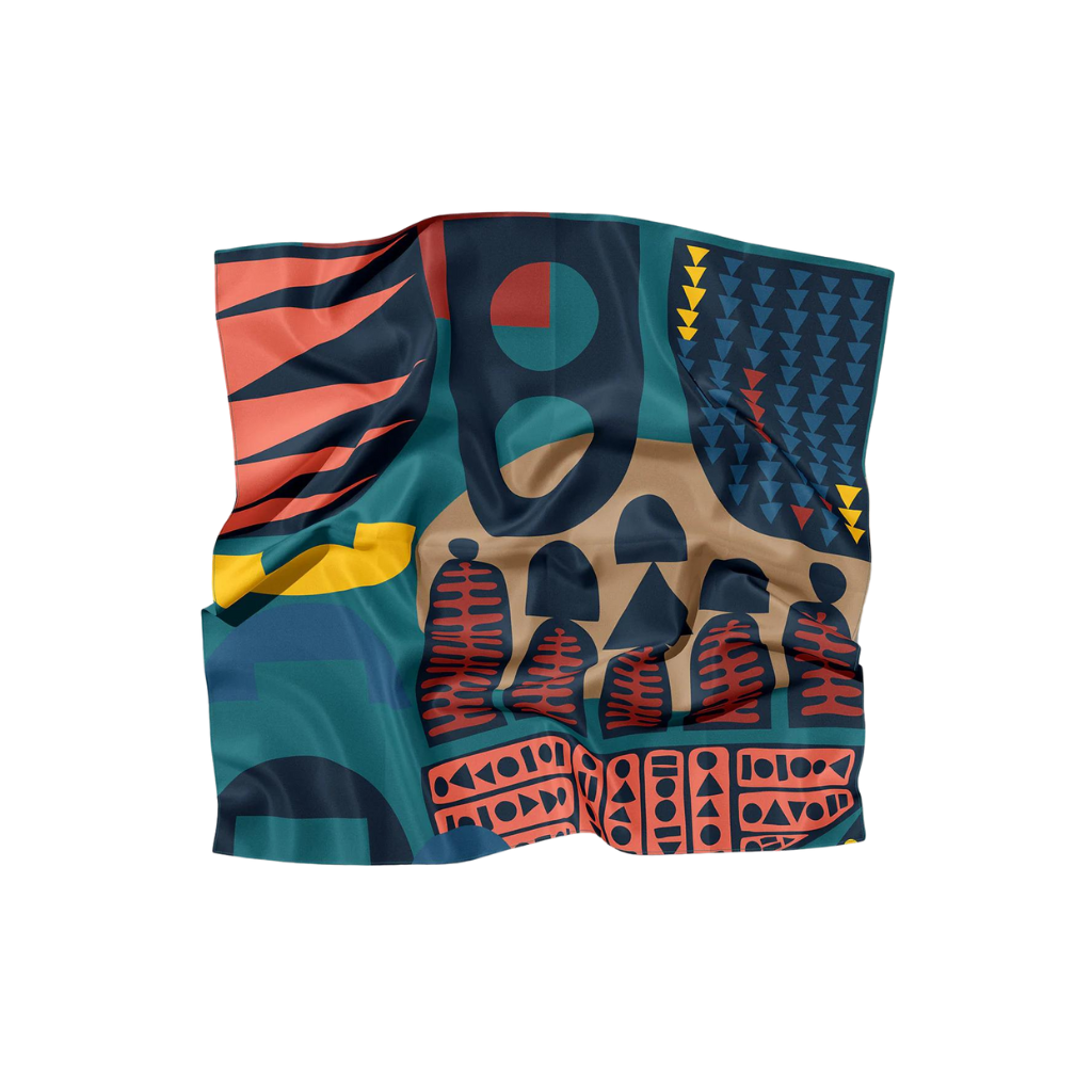 Mopane Print Scarf | Brown