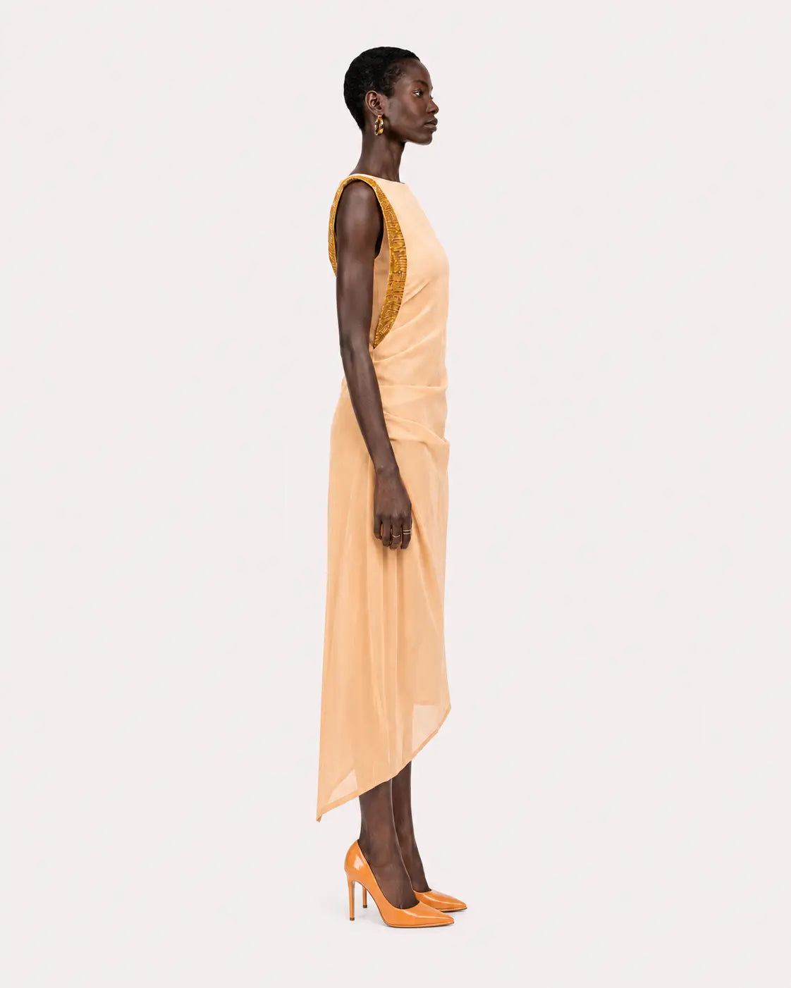The Aurelia Beaded Silk Chiffon Gown