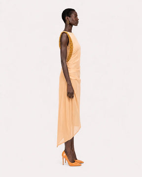 The Aurelia Beaded Silk Chiffon Gown
