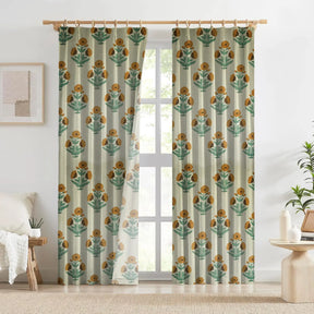 Classic Design Thick Linen Pleated Curtain - Badshah