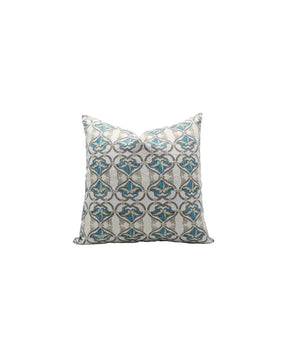 Beautiful Hand Made Block Printed Pure Linen Pillow Cover - Hridyavan