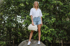 Gala Dalí Crochet Handbag -  Luxury Handcrafted Hand Bag Inspired by Salvador Dalí | Ethical Fashion from Ecuador