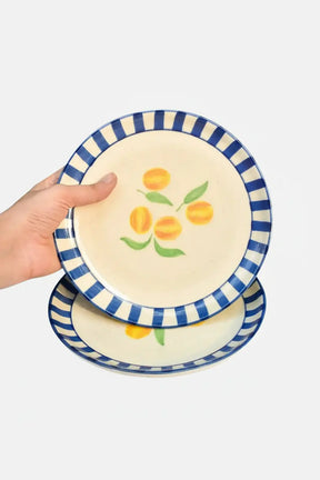 Ceramic Dessert Plate - Clemente ( Set Of 2 ), 7 Inches