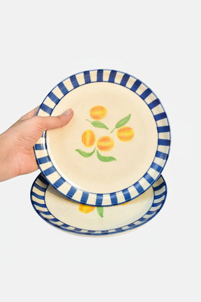 Ceramic Dessert Plate - Clemente ( Set Of 2 ), 7 Inches