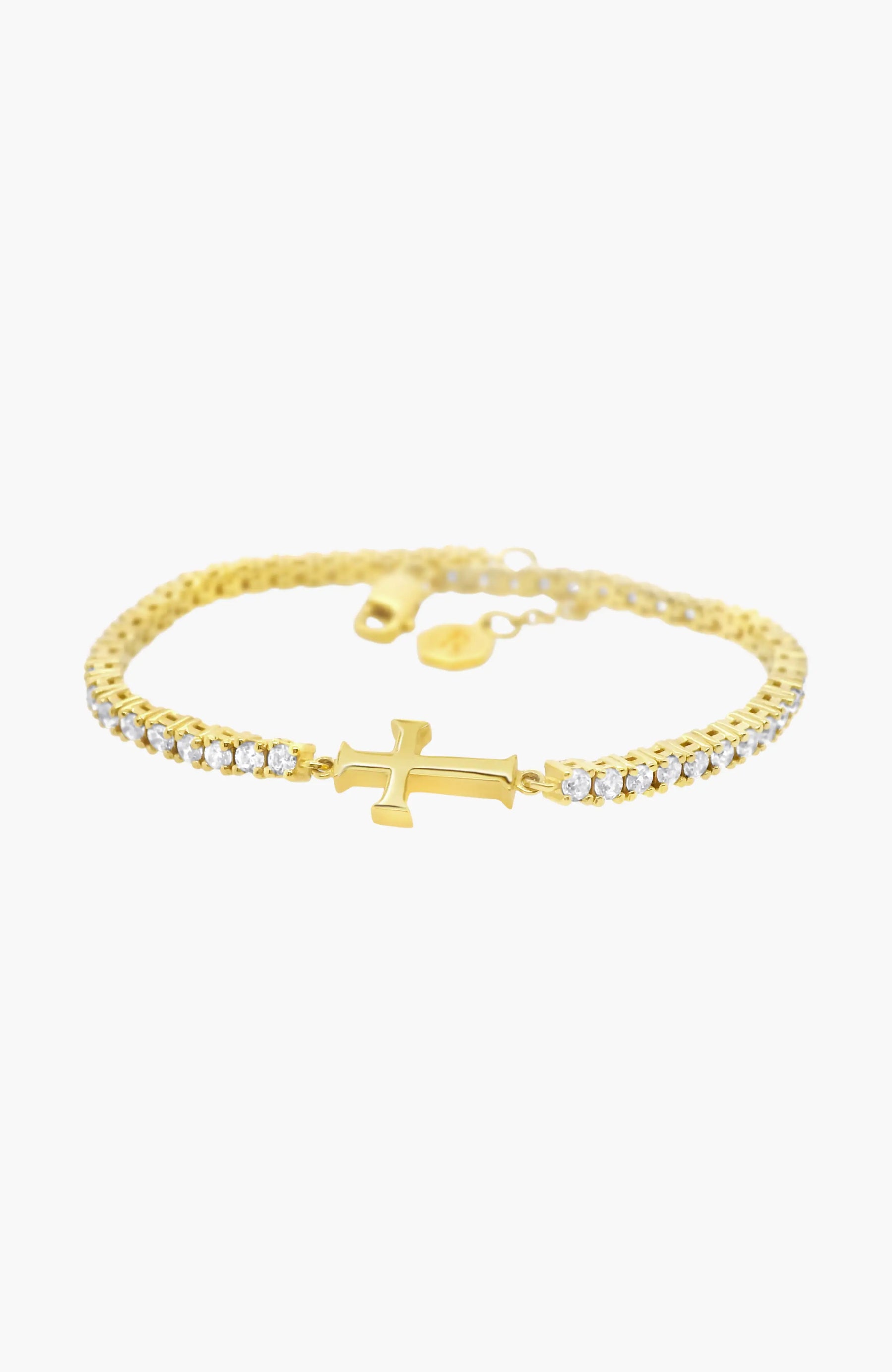 Luminous Cross Tennis Bracelet
