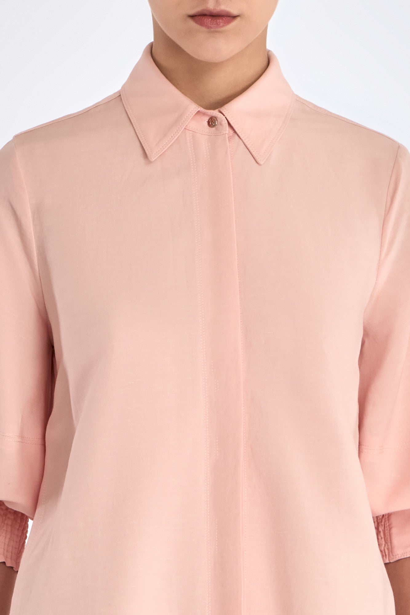Tatiana Puff Sleeve Blouse | Rose