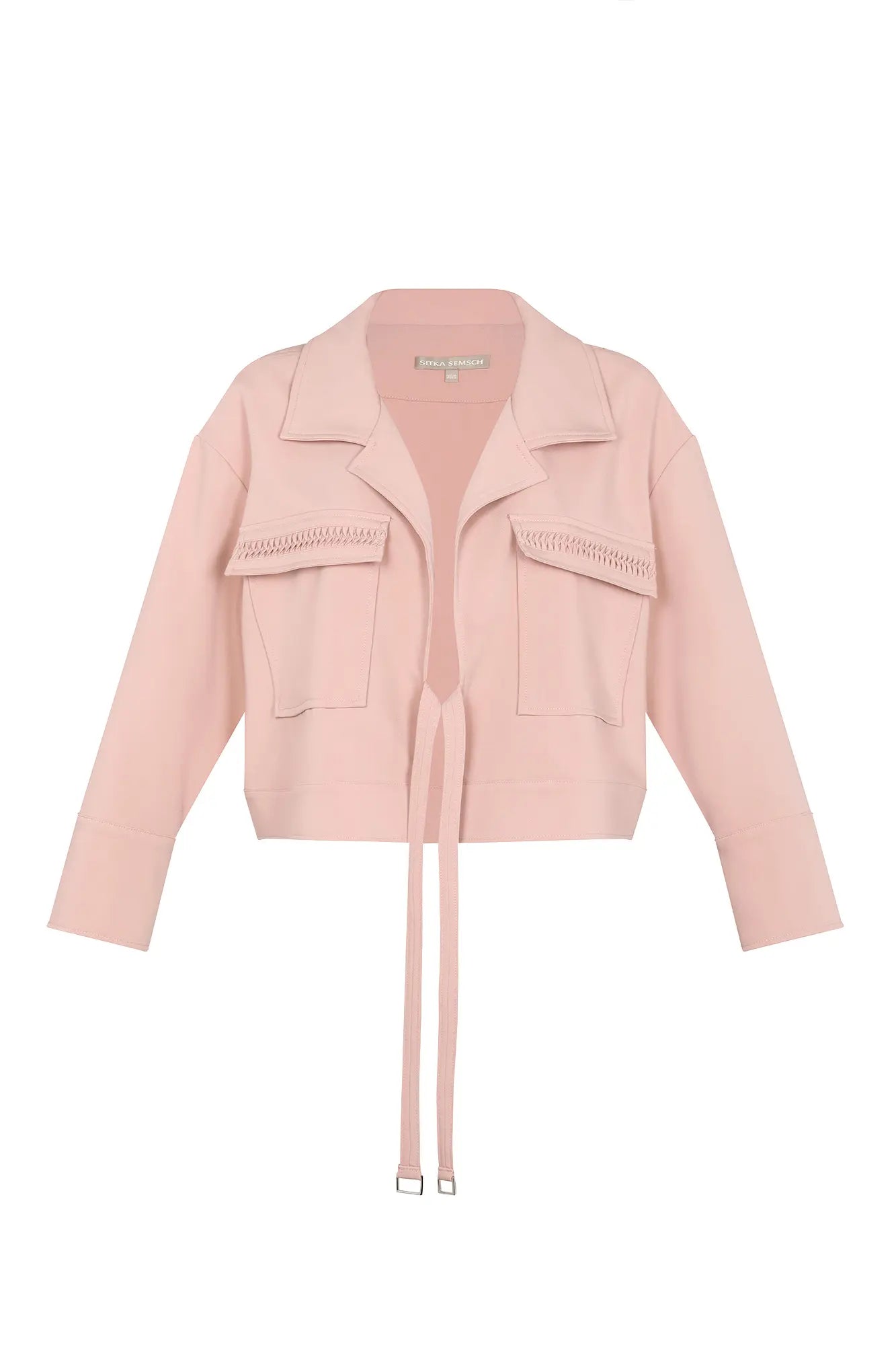 Parker Tie-Front Jacket | Rose