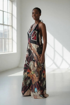 Machina Afrofuturism Halter Dress