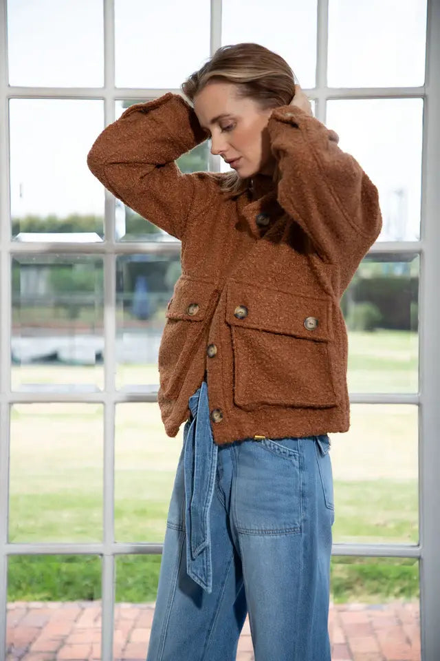 Gaby Fluzz Camel Jacket