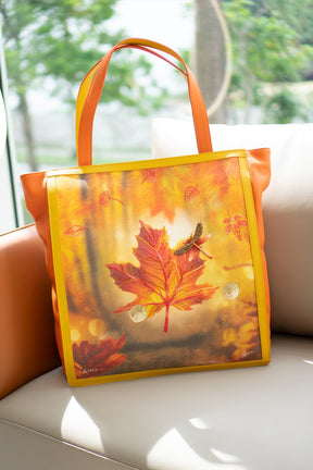 Hand-embroidered Maxi Tote Autumn