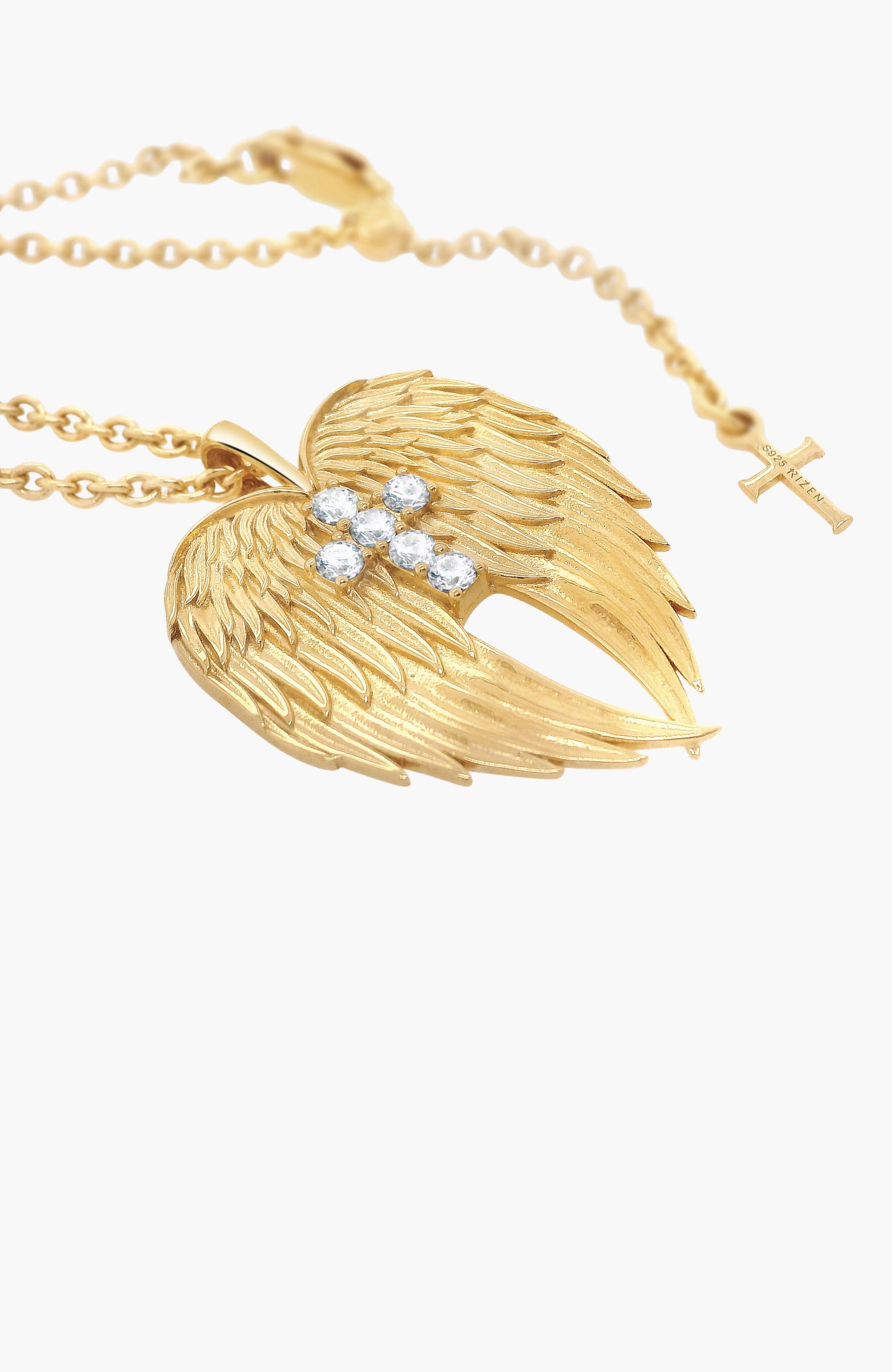 Divine Wings Cross Necklace