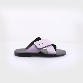 Chic Violet Crossover Flats Blondie