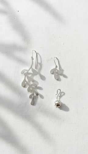Hanging Vine  Earrings & Ladybug Convertible Extensions