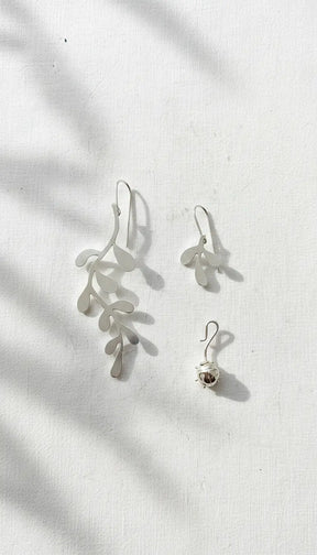 Hanging Vine  Earrings & Ladybug Convertible Extensions