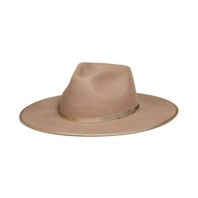 FLAT BRIM HAT - TAN