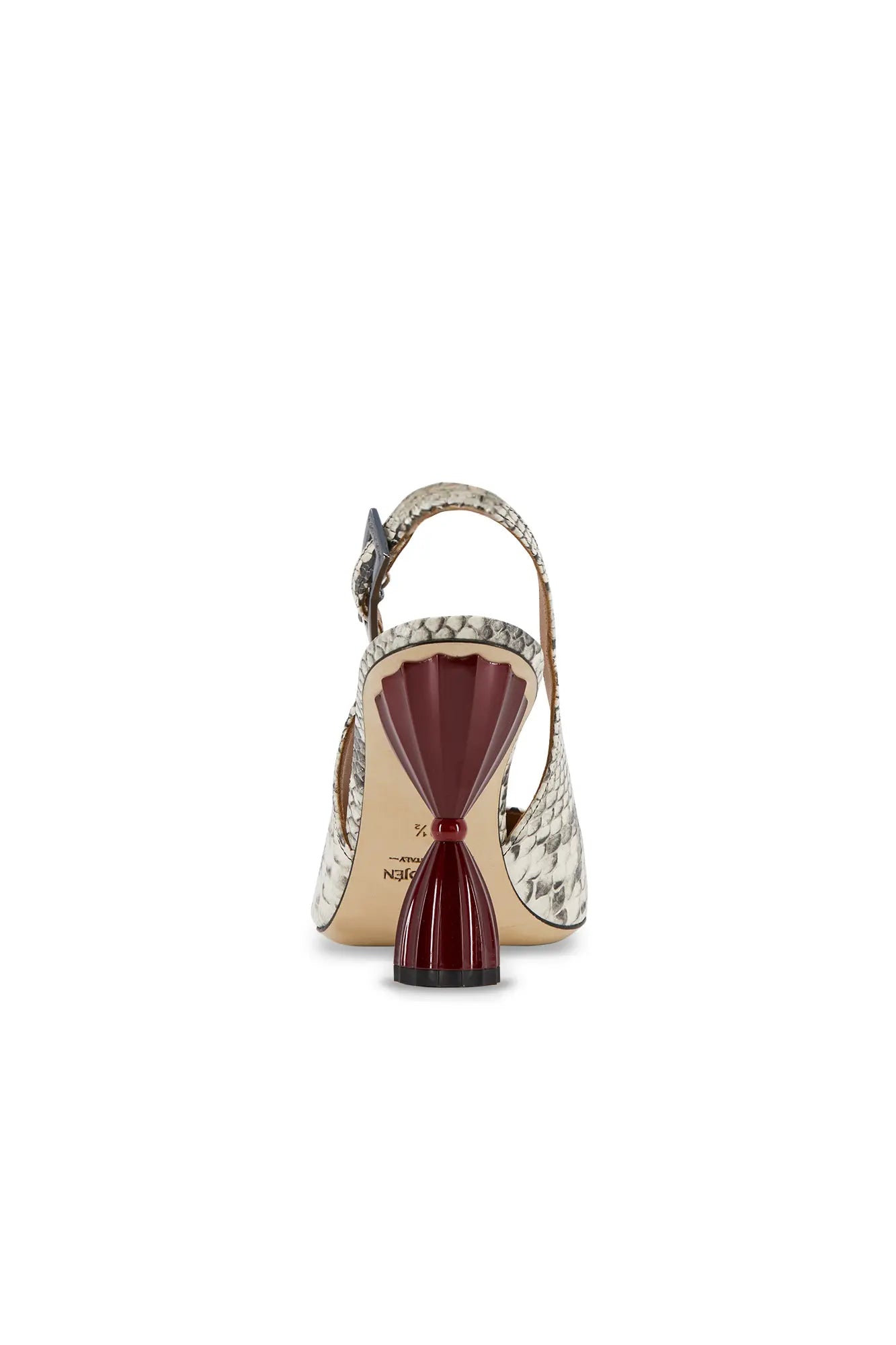 Leila Snake Print Slingback Heel